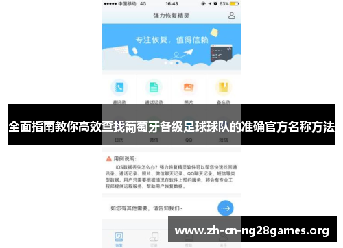 全面指南教你高效查找葡萄牙各级足球球队的准确官方名称方法